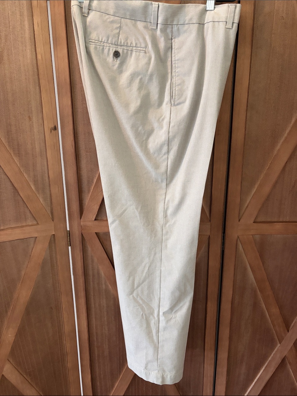 BANANA REPUBLIC Men's Light Grey Chinos - Flat Front SIZE 36x32